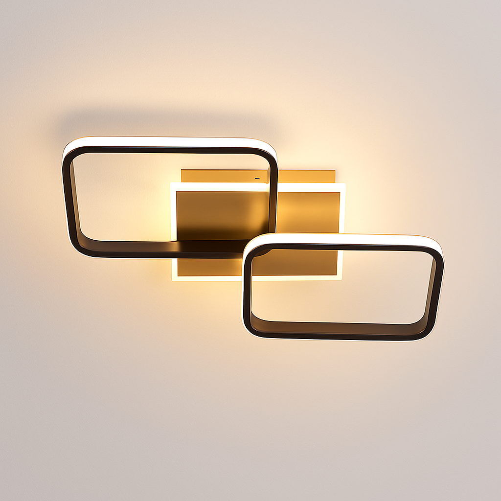 plafonnier nordique à led éclairage annulaire luxe moderne