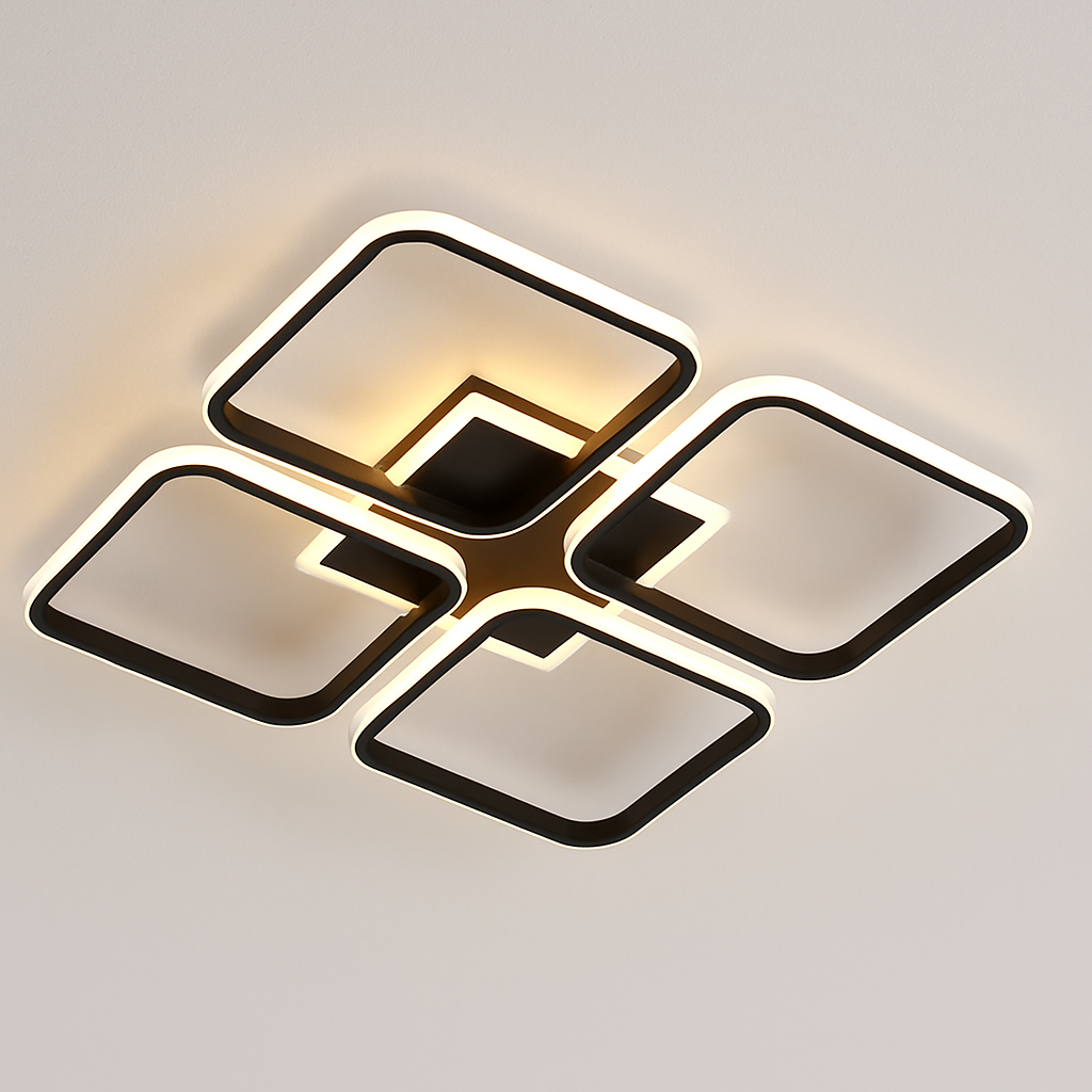 plafonnier nordique à led éclairage annulaire luxe moderne