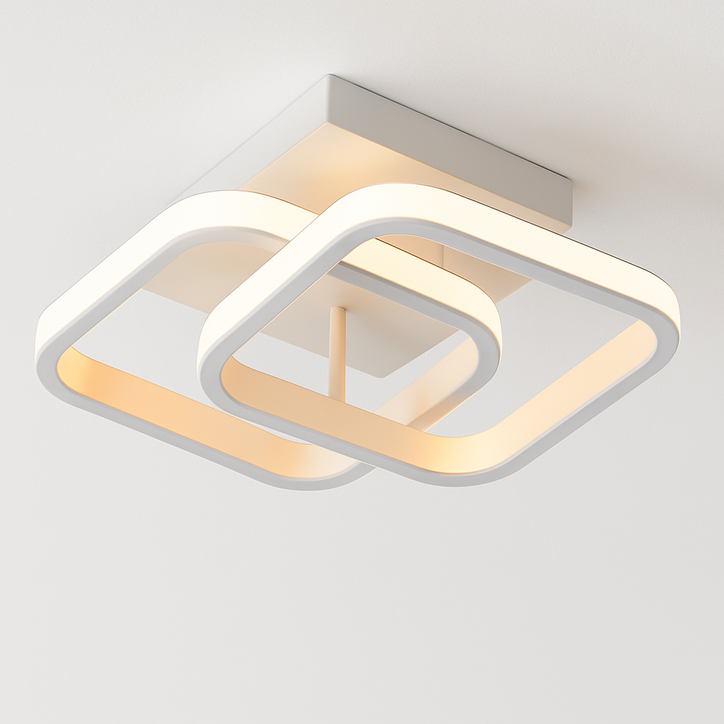 plafonnier nordique à led éclairage annulaire luxe moderne