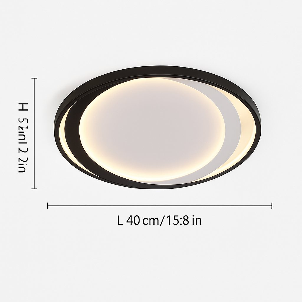 plafonnier nordique led en bois aluminium ultra-mince et créatif