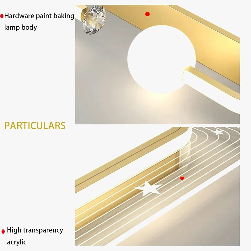 plafonnier nordique moderne avec leds pour décoration maison