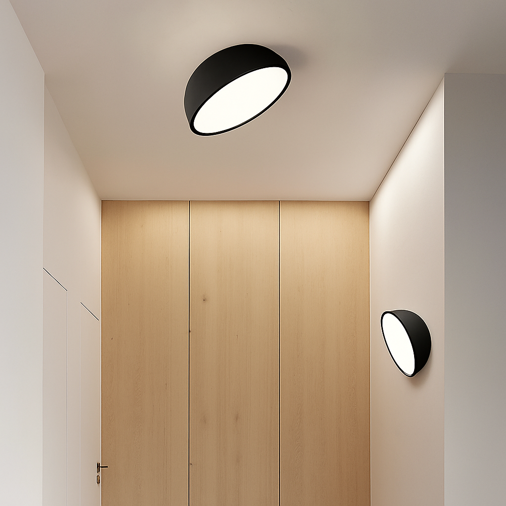 plafonnier nordique moderne pour escalier entrée loft avec télécommande led