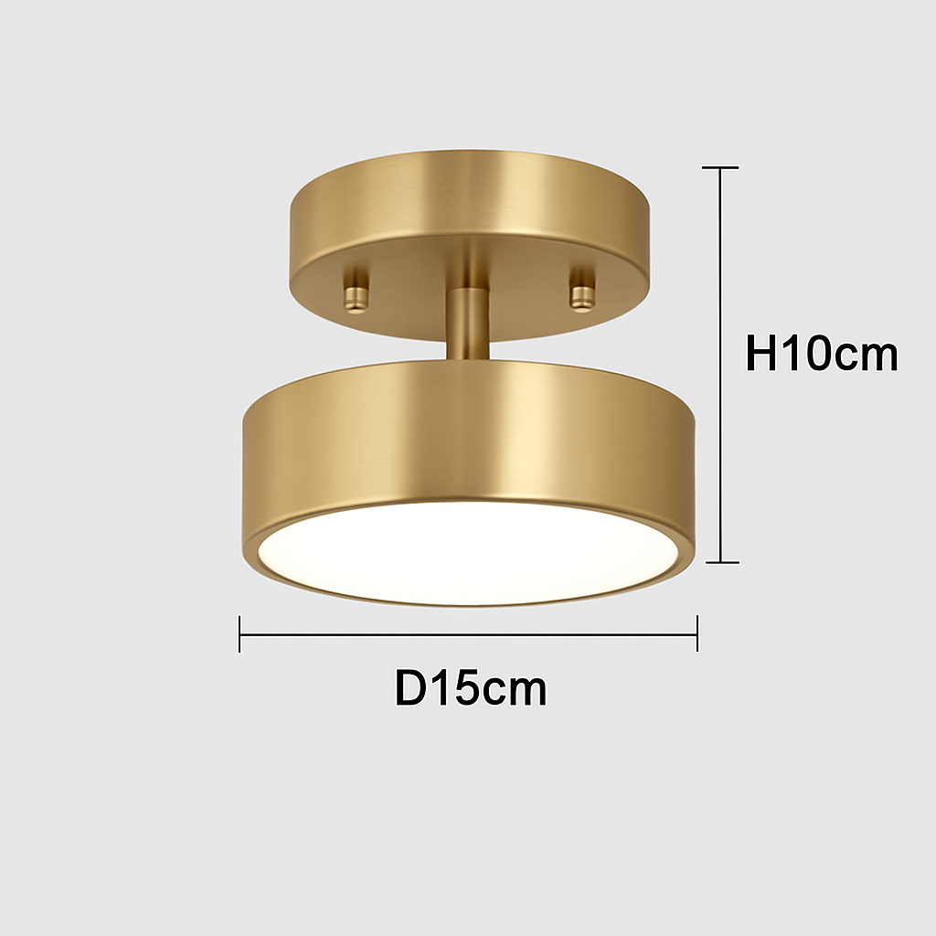 plafonnier nordique simple rond led éclairage lustre