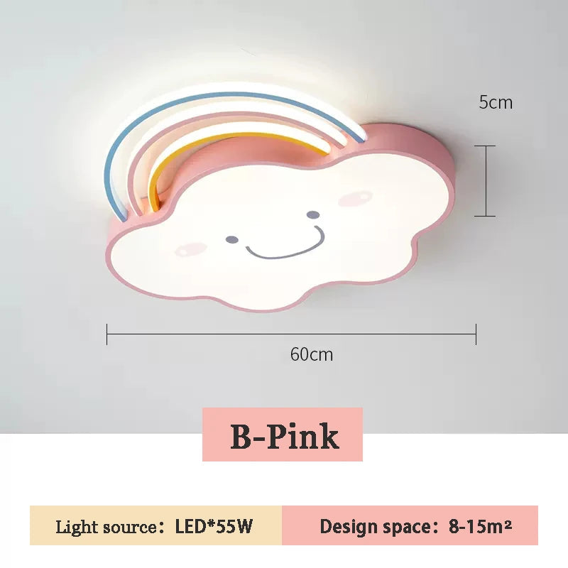 plafonnier nuage arc en ciel pour chambre d enfant décorative et chaleureuse