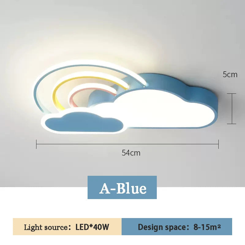 plafonnier nuage arc en ciel pour chambre d enfant décorative et chaleureuse