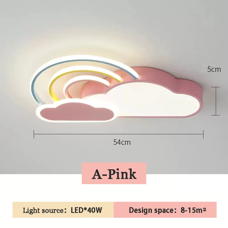 plafonnier nuage arc en ciel pour chambre d enfant décorative et chaleureuse