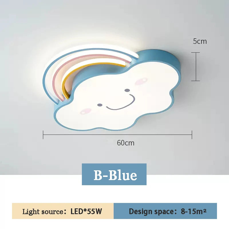 plafonnier nuage arc en ciel pour chambre d enfant décorative et chaleureuse