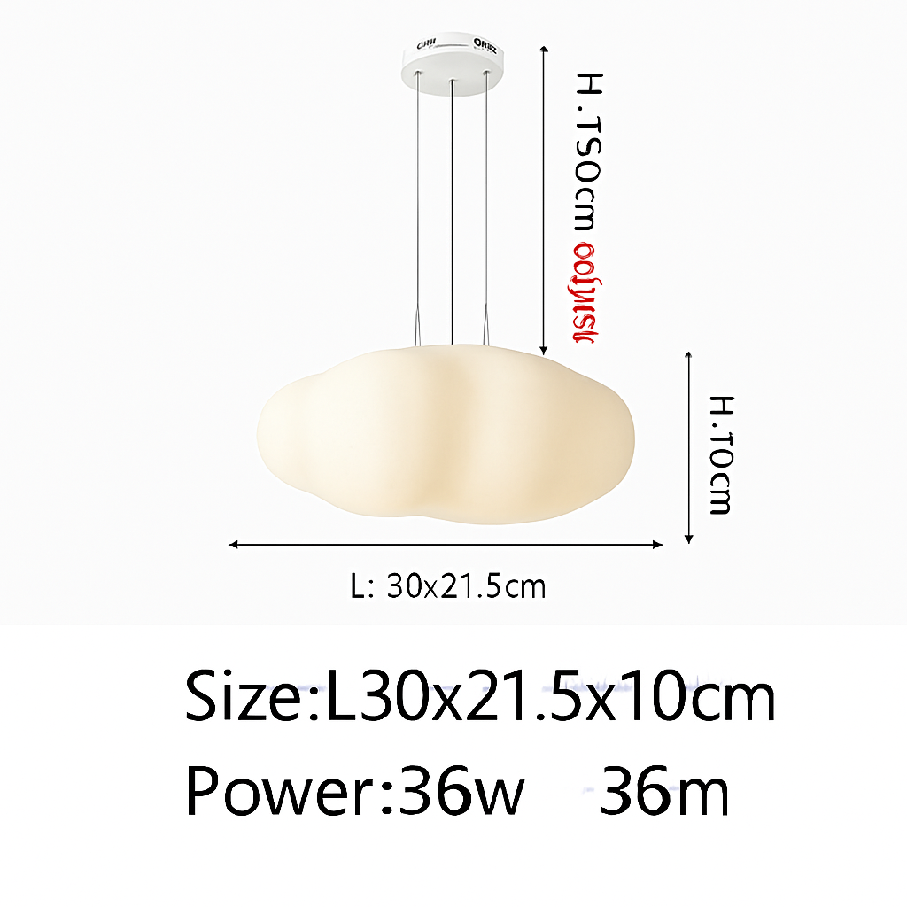plafonnier nuage créatif moderne pour chambre d'enfant