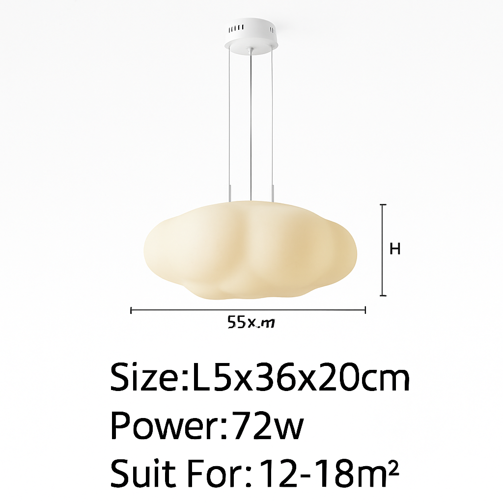 plafonnier nuage créatif moderne pour chambre d'enfant