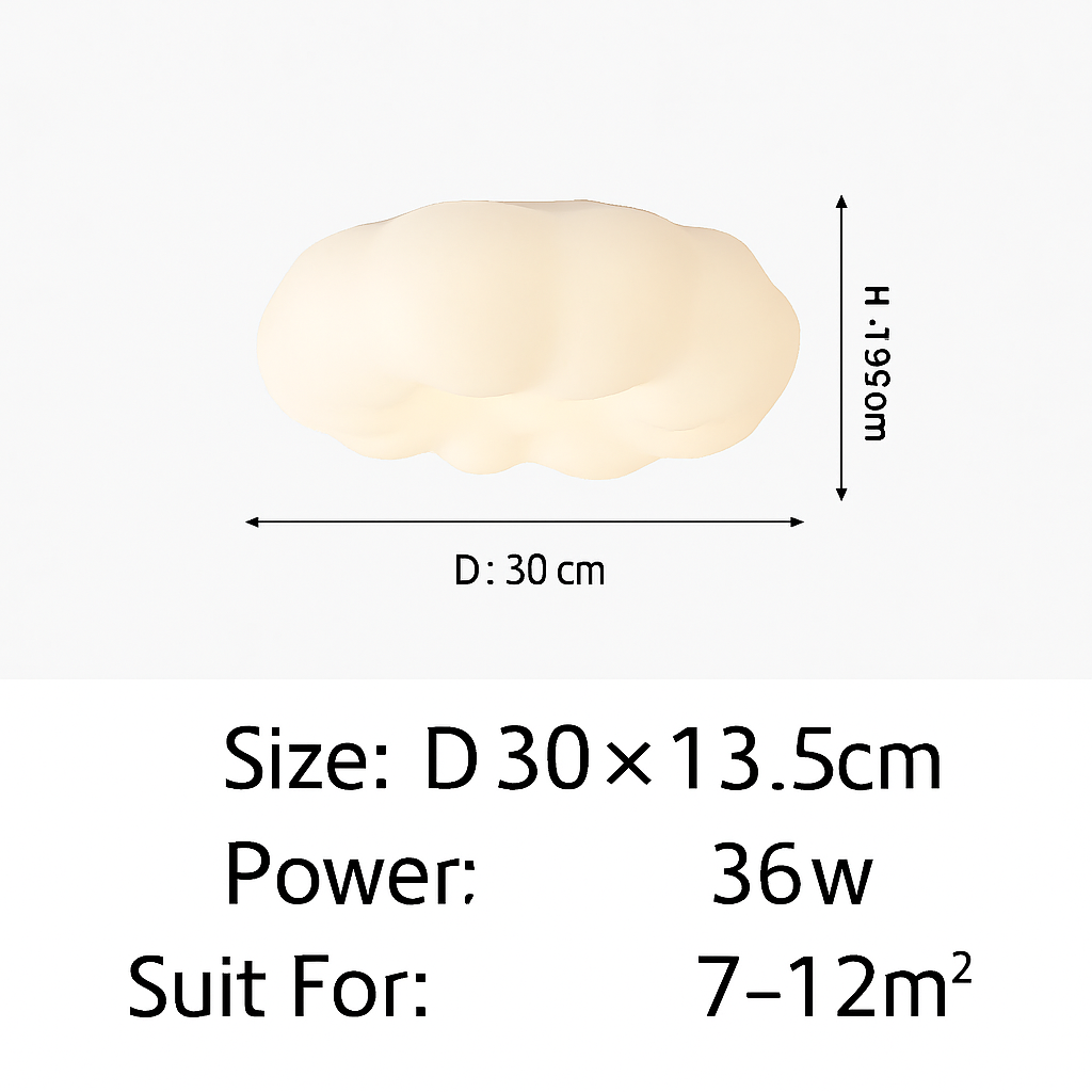 plafonnier nuage créatif moderne pour chambre d'enfant