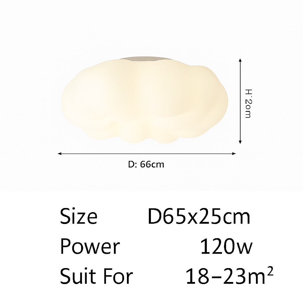 plafonnier nuage créatif moderne pour chambre d'enfant