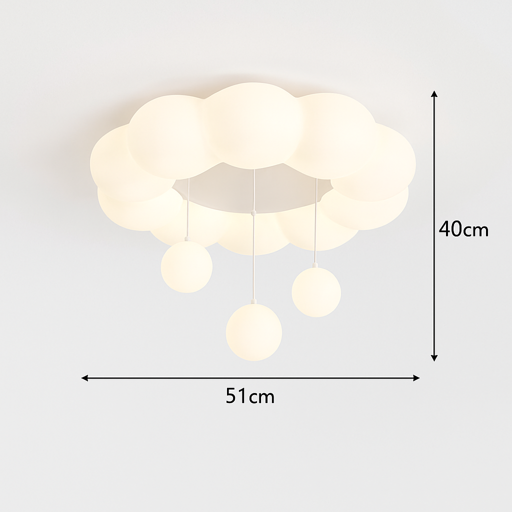 plafonnier nuage lapin ours pour chambre enfant