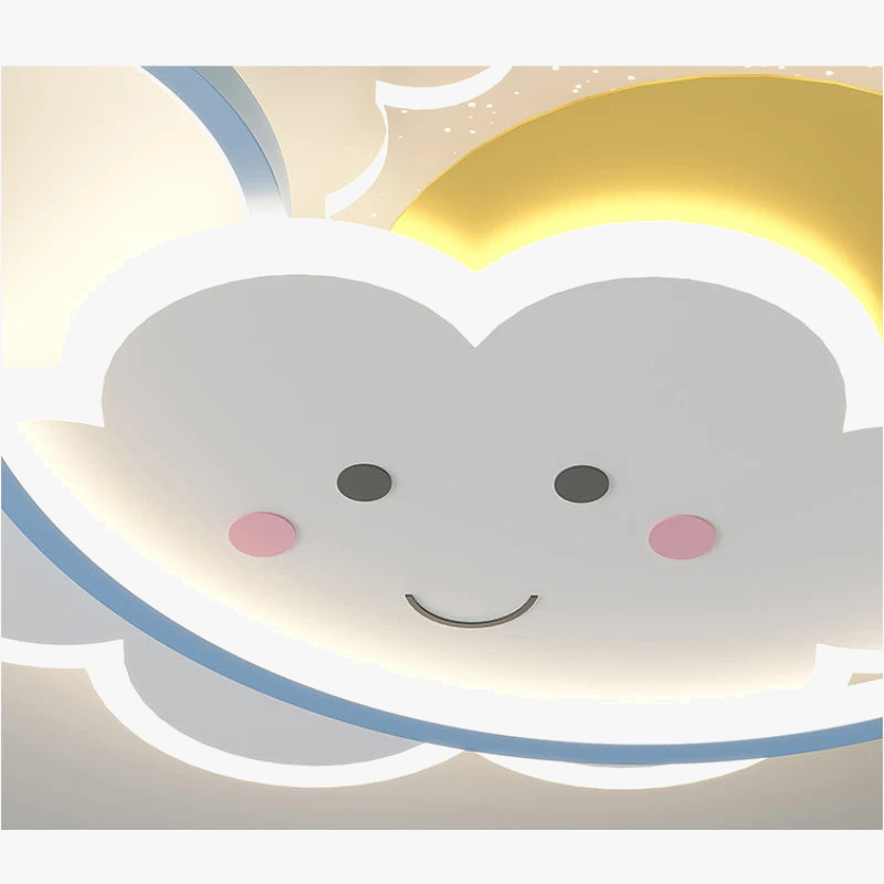 plafonnier nuage moderne pour chambre d'enfant romantique et chaleureuse