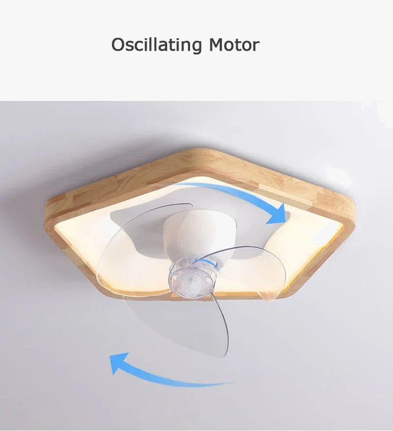plafonnier oscillant créatif nordique avec lumière led et télécommande