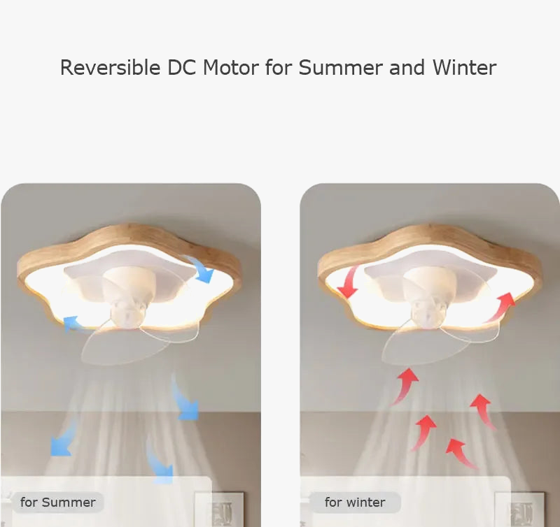 plafonnier oscillant créatif nordique avec lumière led et télécommande