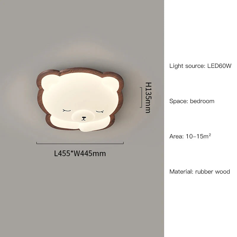 plafonnier ours décoration moderne pour chambre d'enfant