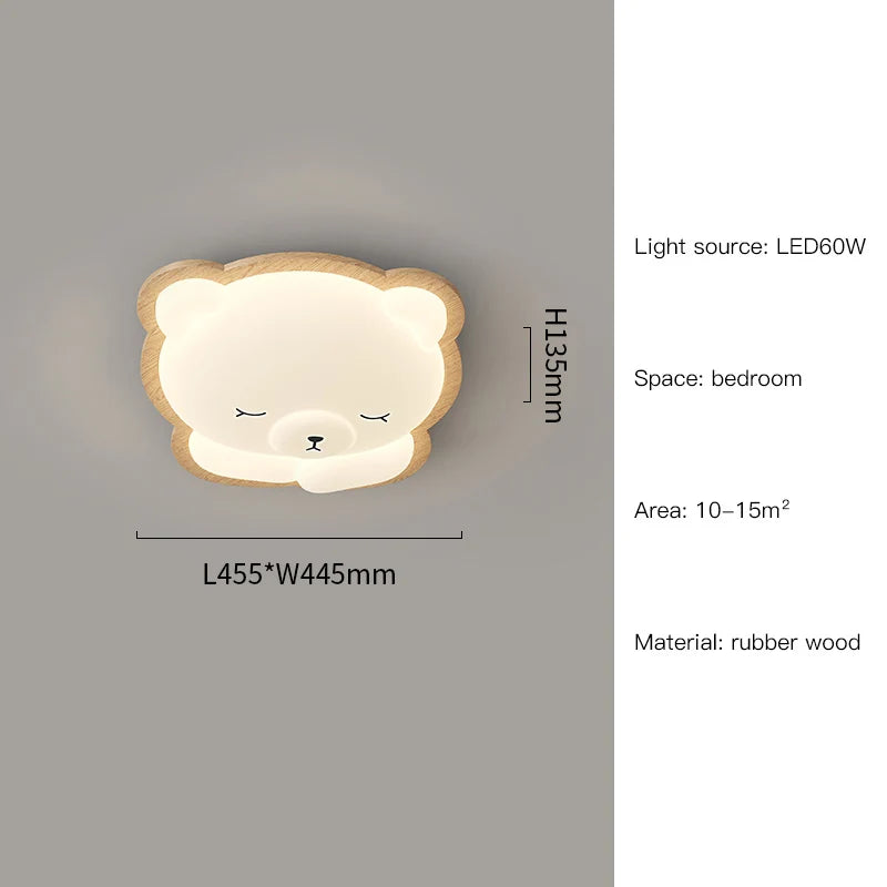plafonnier ours décoration moderne pour chambre d'enfant