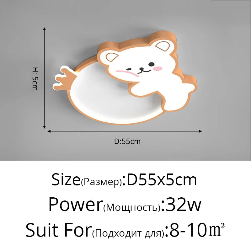 plafonnier ours mignon pour intérieur et décoration enfant