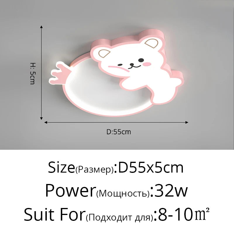 plafonnier ours mignon pour intérieur et décoration enfant