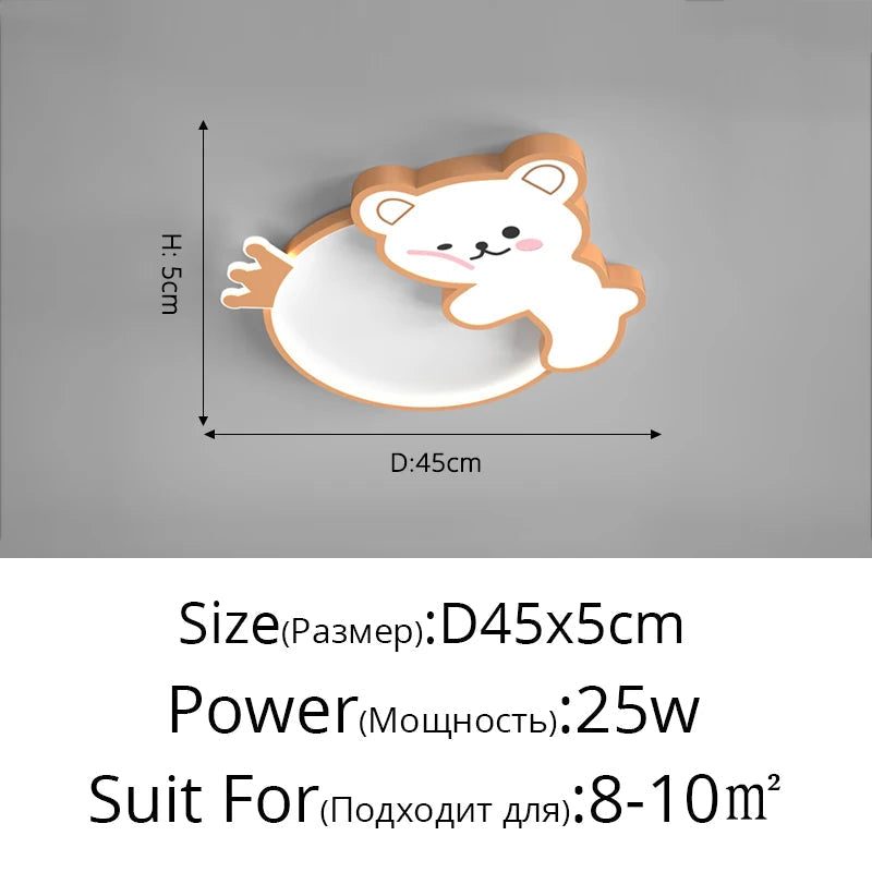 plafonnier ours mignon pour intérieur et décoration enfant