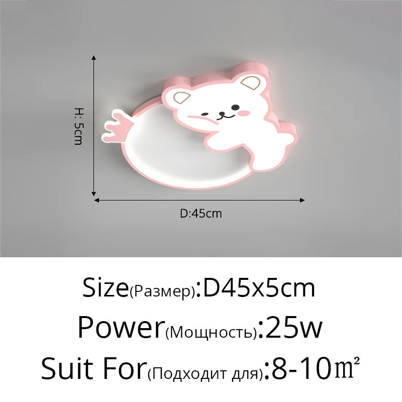 plafonnier ours mignon pour intérieur et décoration enfant