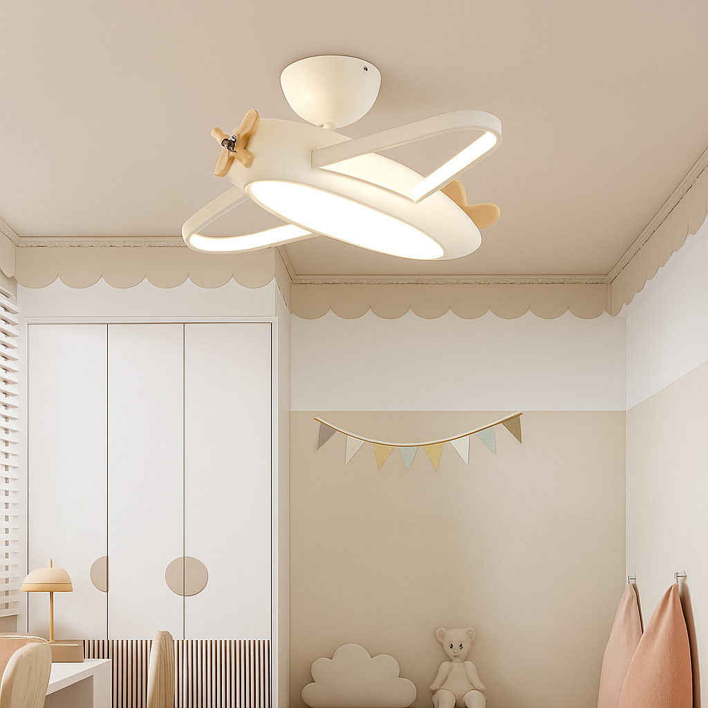 plafonnier protection des yeux led pour chambre d'enfant