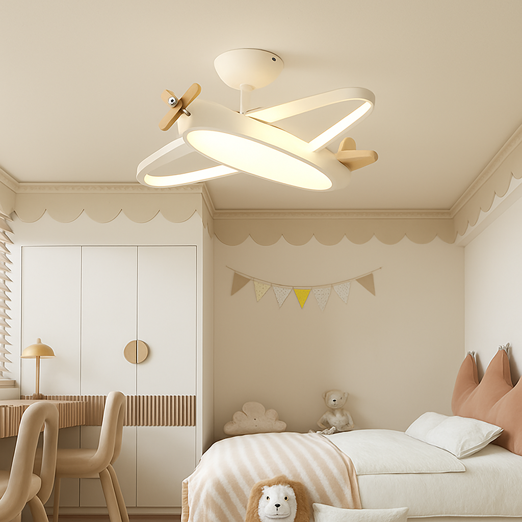 plafonnier protection des yeux led pour chambre d'enfant