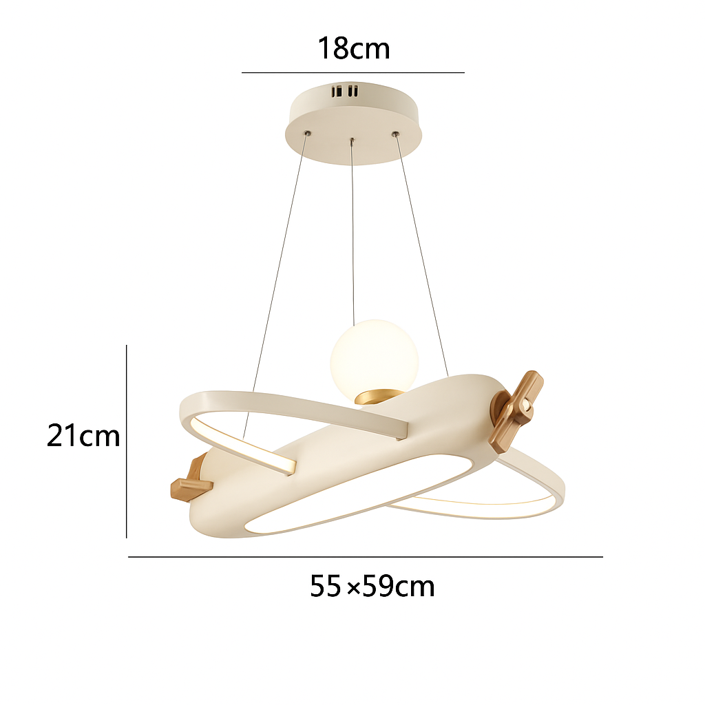 plafonnier protection des yeux led pour chambre d'enfant