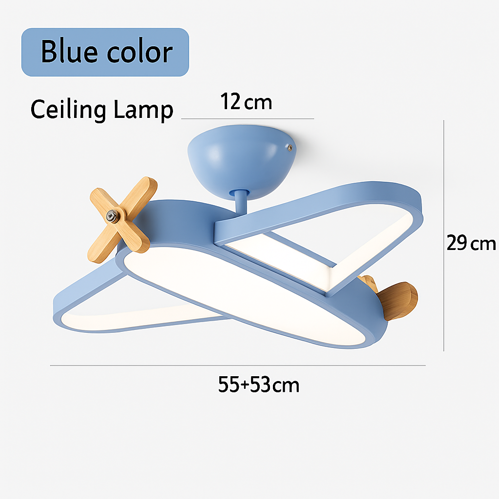 plafonnier protection des yeux led pour chambre d'enfant