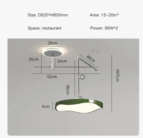 Lustre réglable salle à manger moderne LED éclairage bureau étude chambre