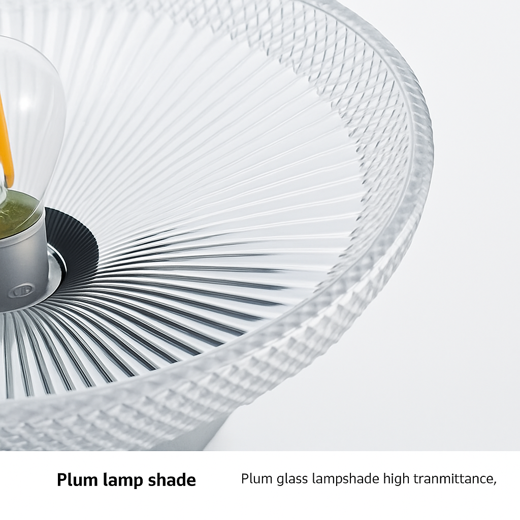 plafonnier rétro américain avec couvercle en verre pour décoration créative