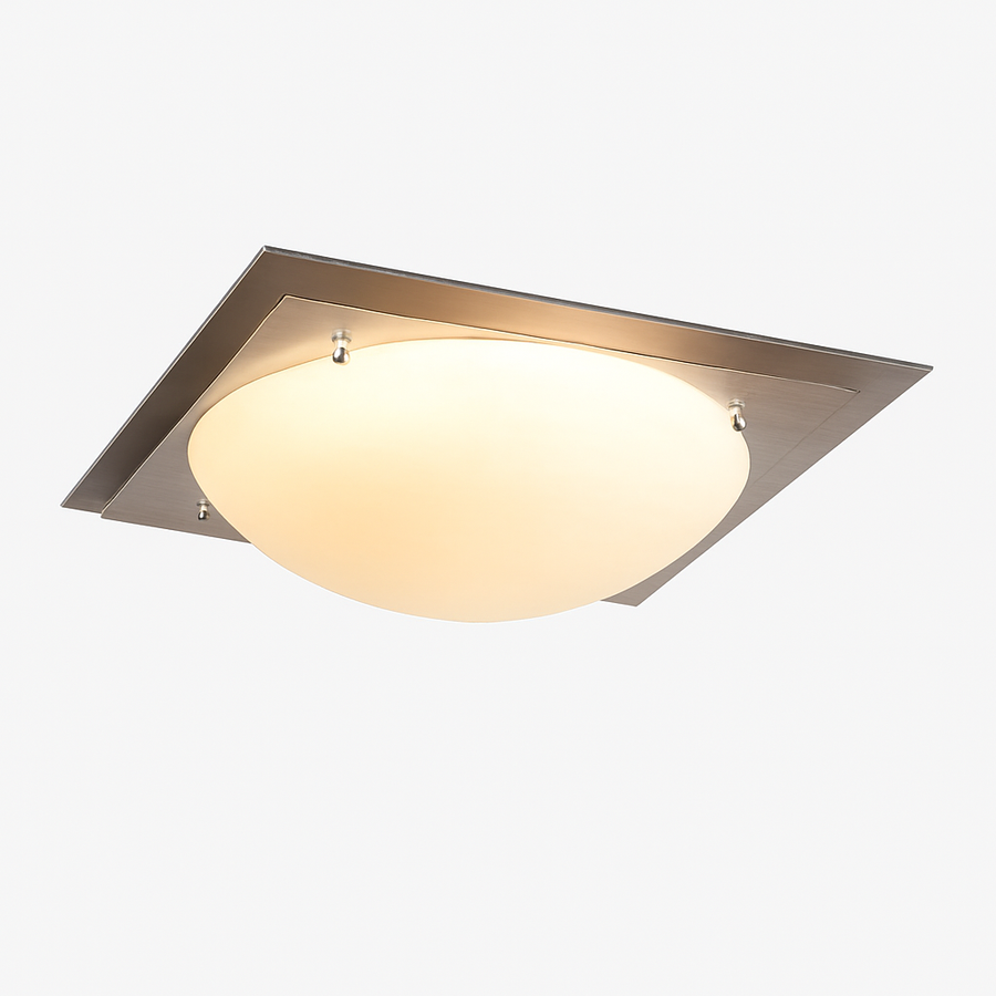 plafonnier rétro créatif en verre style bauhaus antique