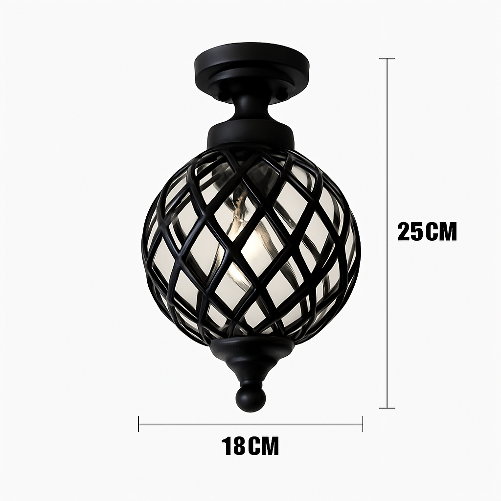 plafonnier rétro extérieur étanche style européen américain pour espaces extérieurs
