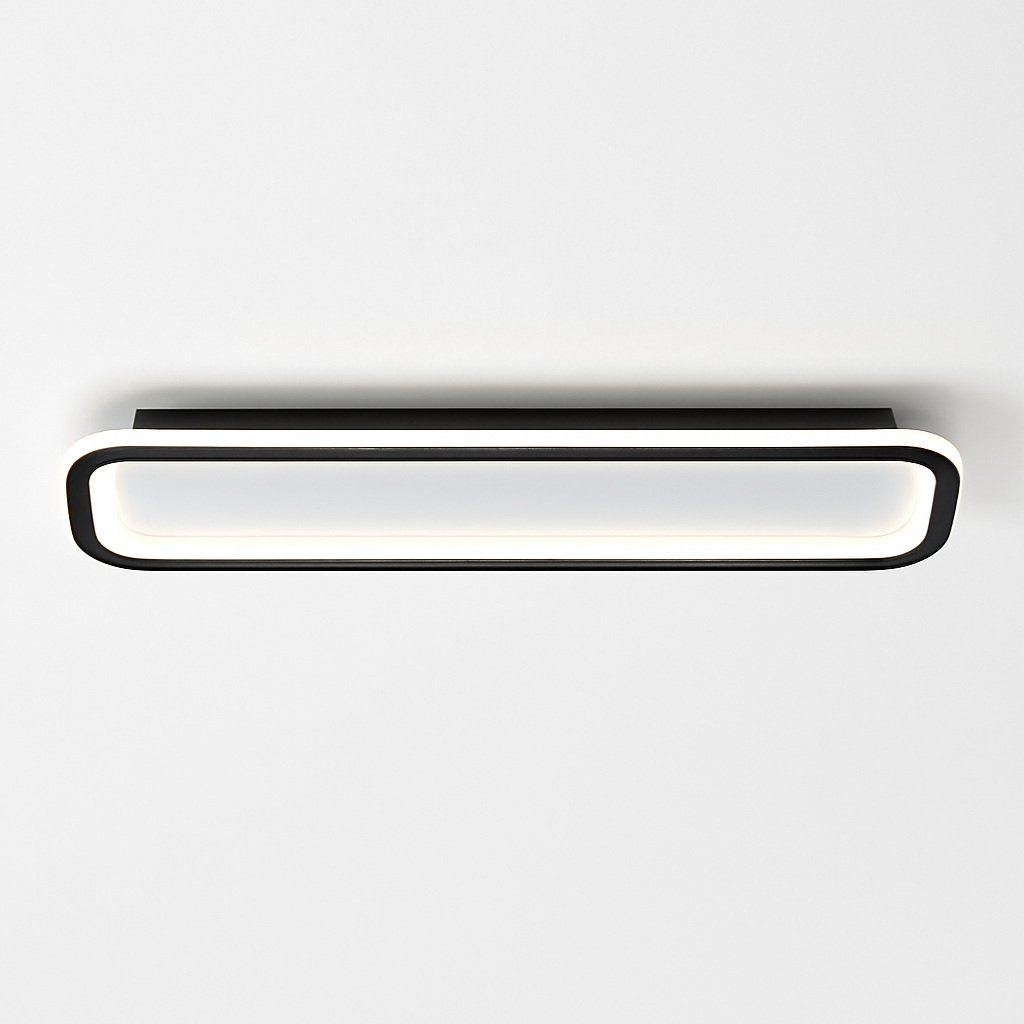 plafonnier rectangulaire moderne à leds lumière créative