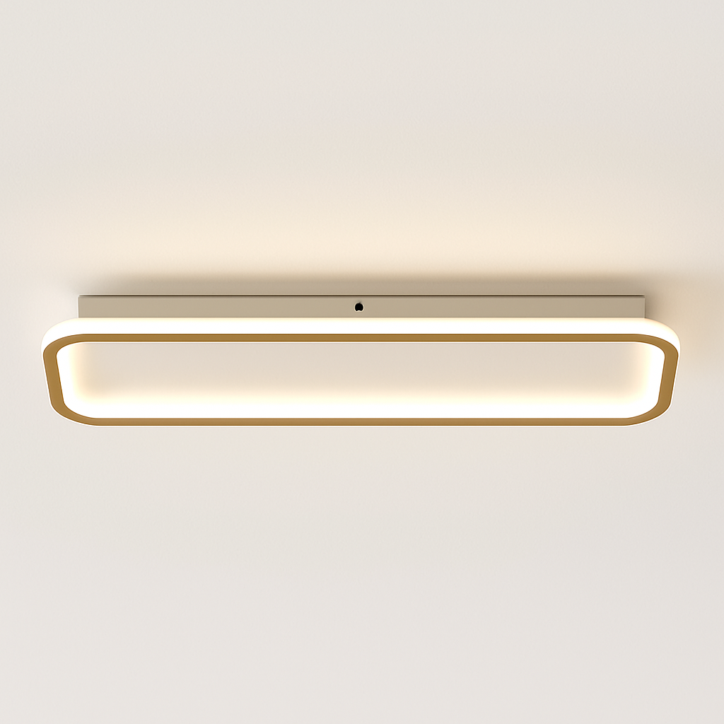 plafonnier rectangulaire moderne à leds lumière créative