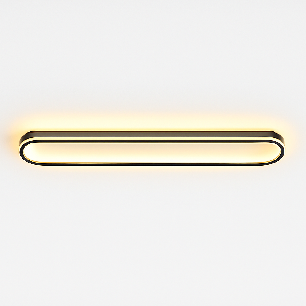plafonnier rectangulaire moderne à leds lumière créative