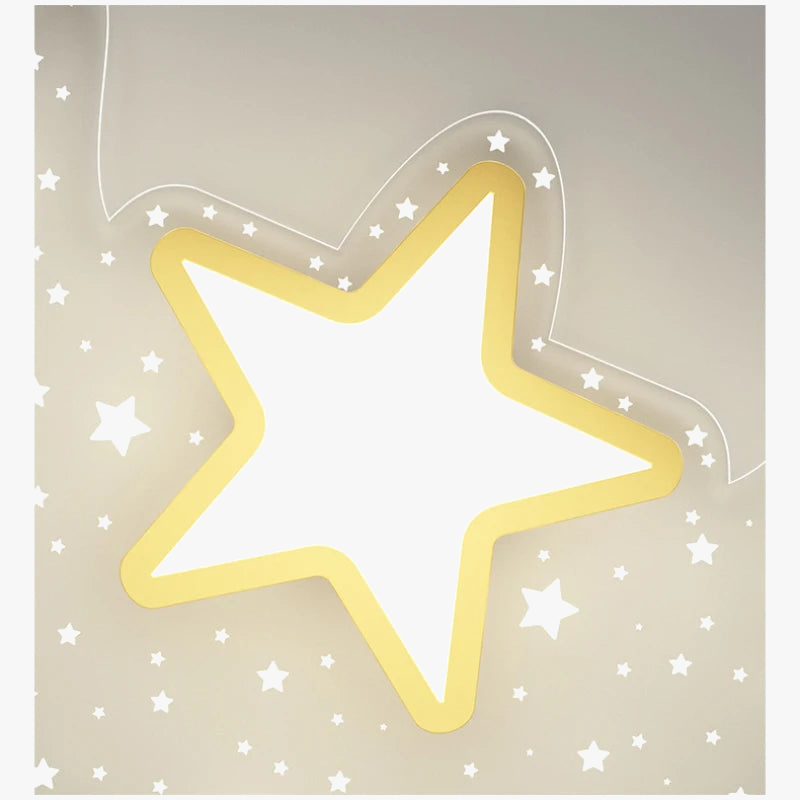 plafonnier romantique lune ciel étoilé pour enfants