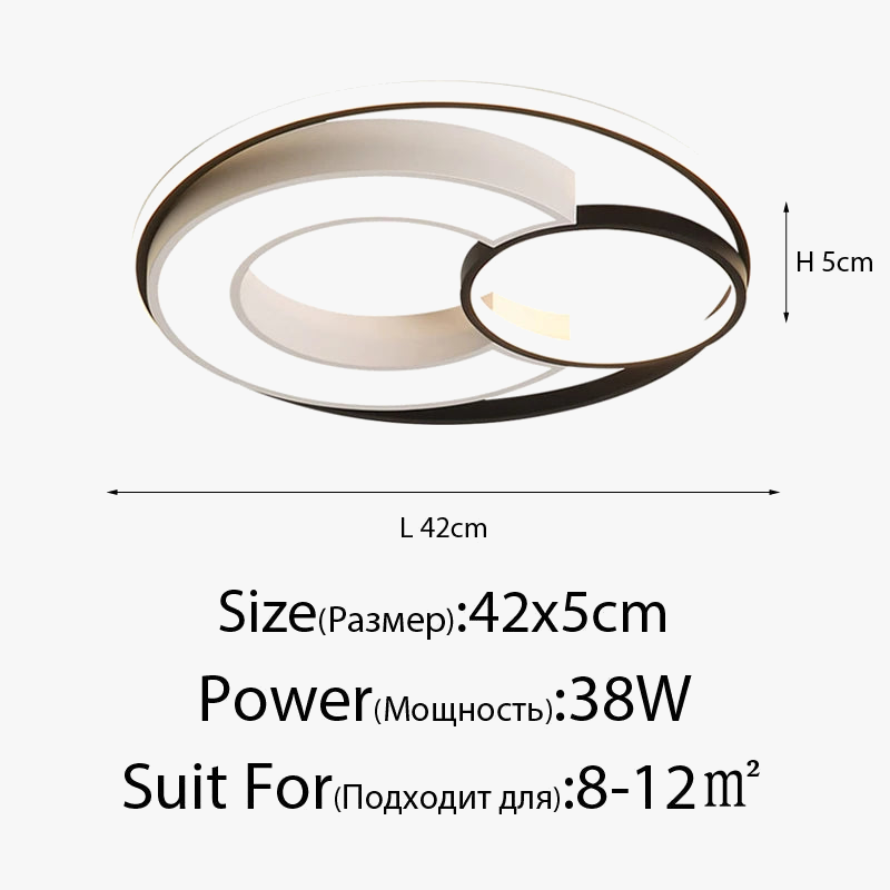 plafonnier rond au design nordique pour intérieur moderne