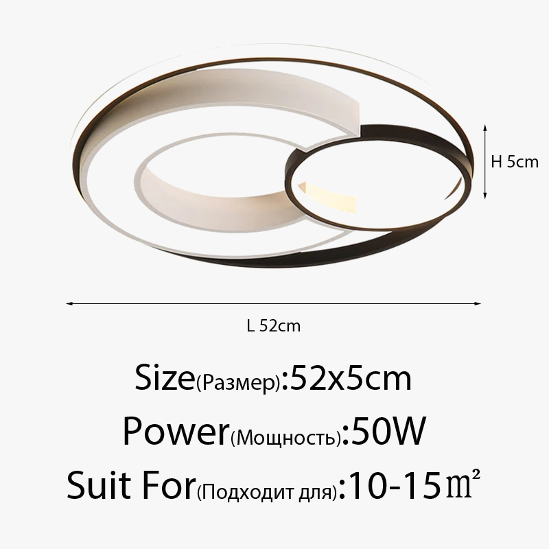 plafonnier rond au design nordique pour intérieur moderne