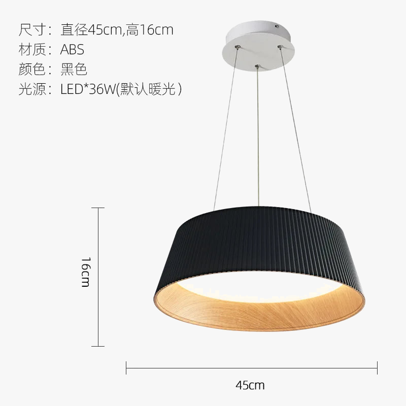 plafonnier rond en bois wabi sabi design minimaliste pour intérieur