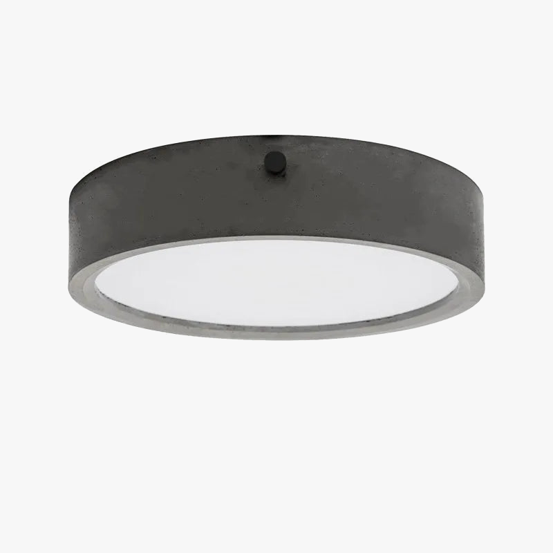 Plafonnier rond en ciment pour salon