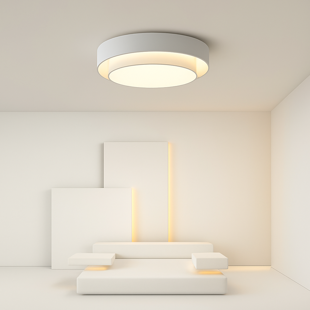 Plafonnier rond moderne led Art plafonnier Studio cuisine chambre allée balcon couloir blanc plafonnier design