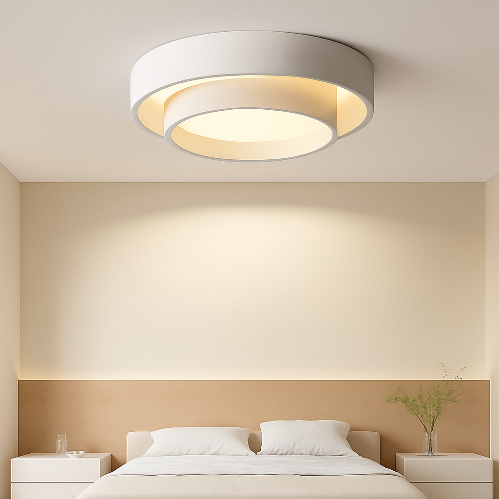 Plafonnier rond moderne led Art plafonnier Studio cuisine chambre allée balcon couloir blanc plafonnier design