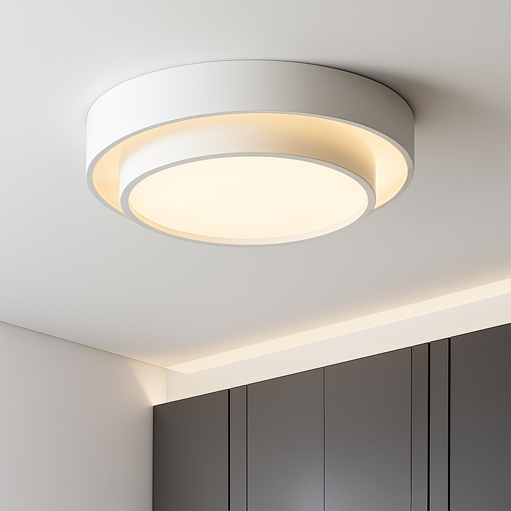 Plafonnier rond moderne led Art plafonnier Studio cuisine chambre allée balcon couloir blanc plafonnier design
