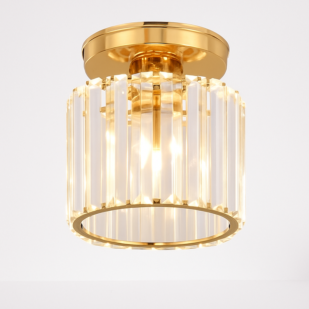 Plafonnier rond ou carré en cristal de verre Luxury