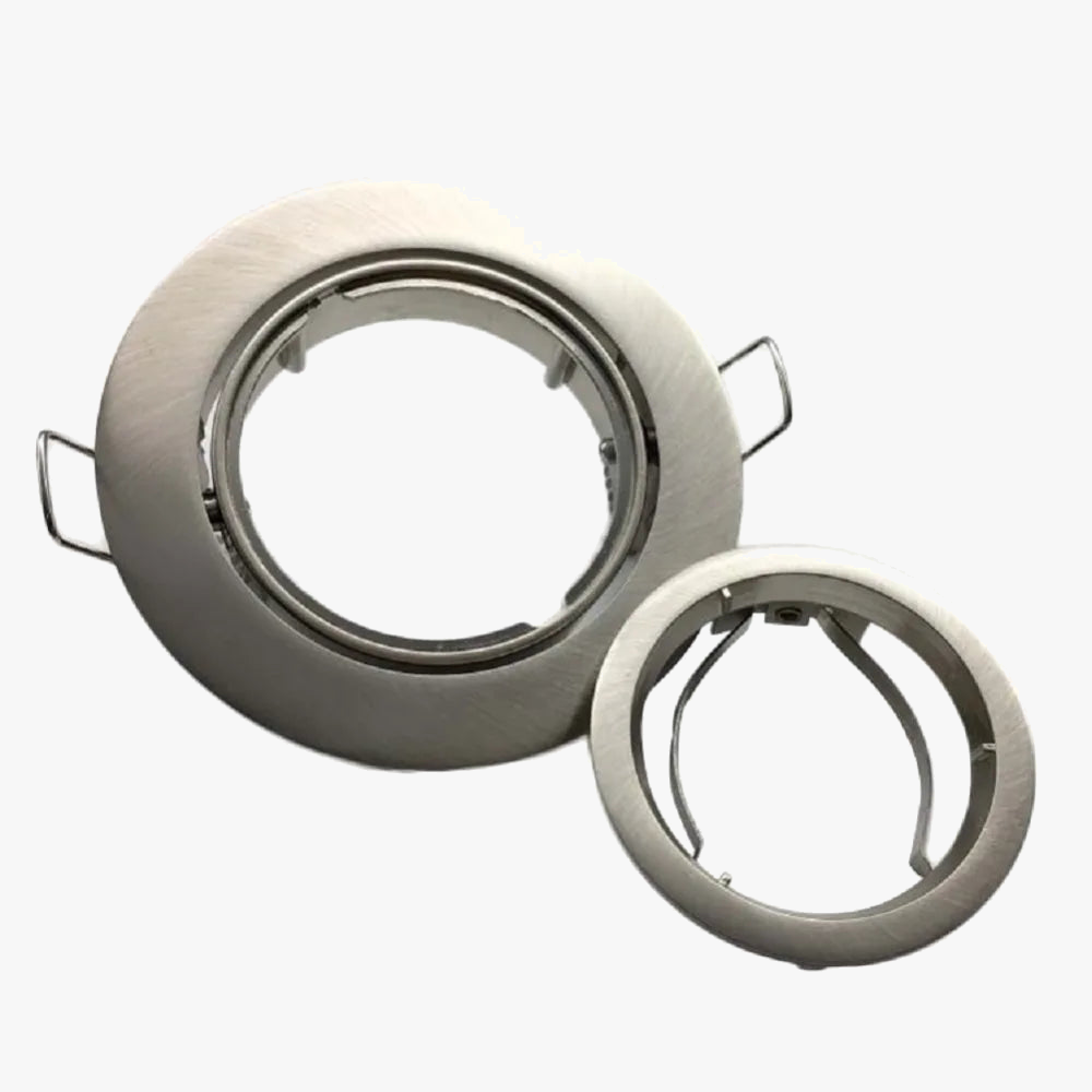 plafonnier rond réglable avec kit d'éclairage encastré et ampoules led