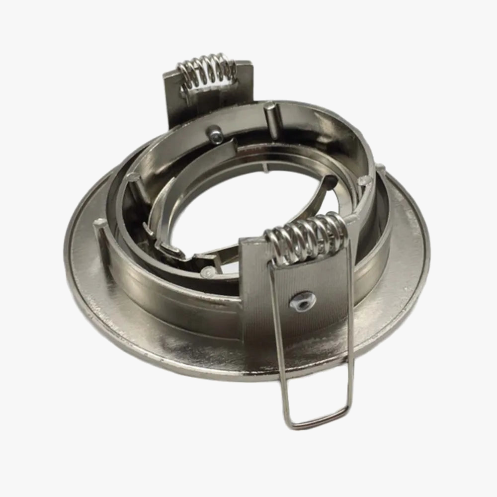 plafonnier rond réglable avec kit d'éclairage encastré et ampoules led