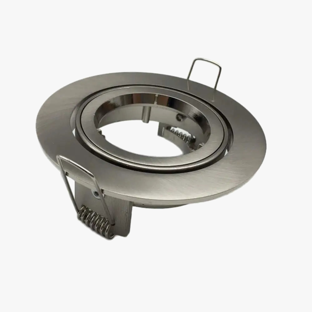 plafonnier rond réglable avec kit d'éclairage encastré et ampoules led