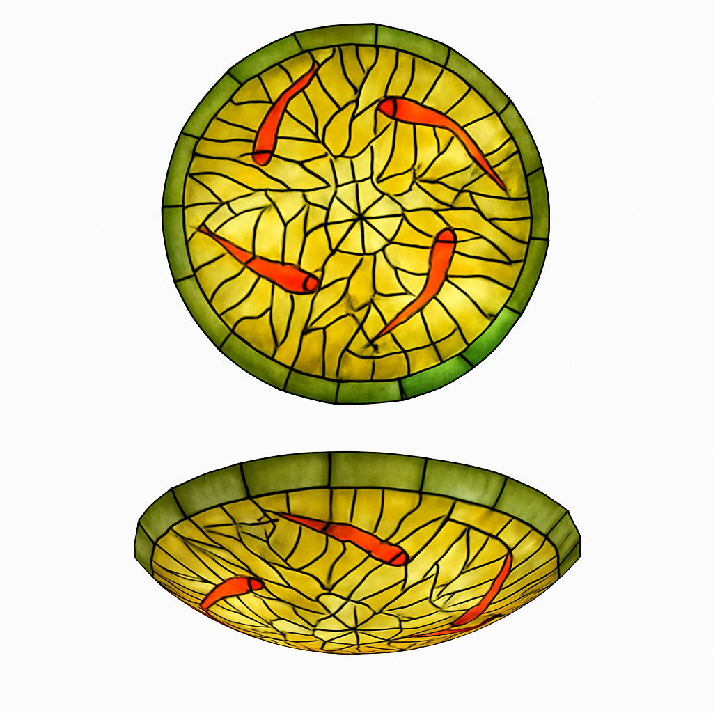 Plafonnier rond ultra-mince balcon couloir lampe de chambre à coucher pour enfants propriétaire Tiffany vitrail éclairage de décoration de la maison