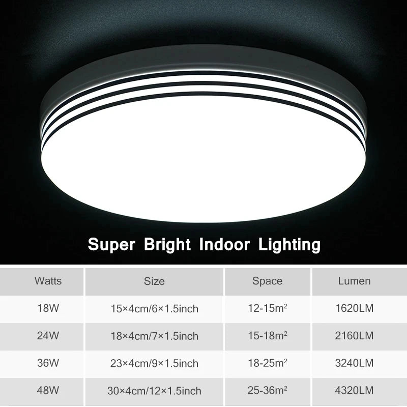 plafonnier rond ultra-mince led moderne pour éclairage intérieur